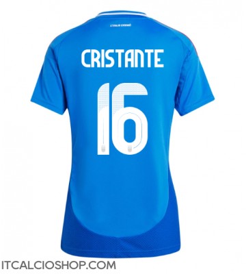 Italia Bryan Cristante #16 Prima Maglia Femmina Europei 2024 Manica Corta
